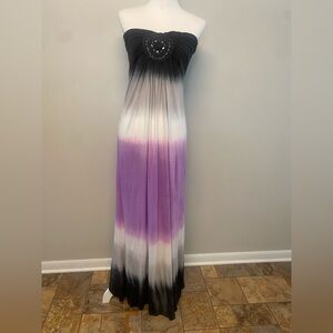 Raviya Tie die Maxi Dress Resort 
Bathing Suit coverup SEE LAST PHOTO FOR FLAW